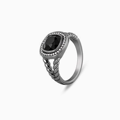 Black Rhodium Bold Fashion Ring For Him