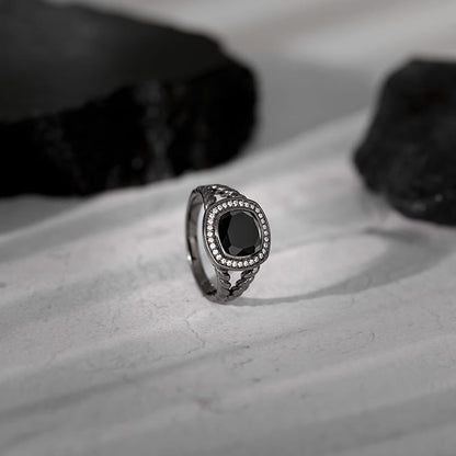 Black Rhodium Bold Fashion Ring For Him