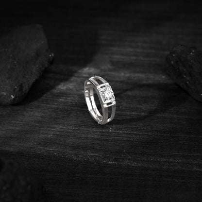 Silver Rock-Solid Men's Ring