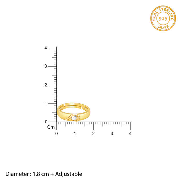 Golden Superstar Couple Rings