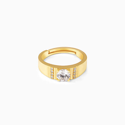 Golden Parallel Universe Ring For Him