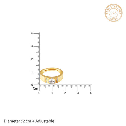 Golden Parallel Universe Ring For Him