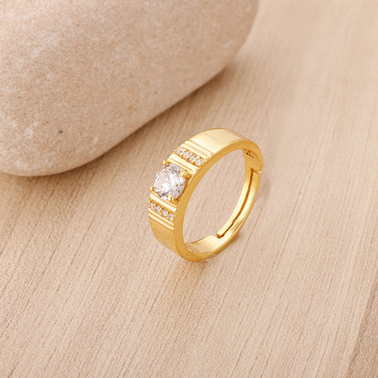 Golden Parallel Universe Ring For Him