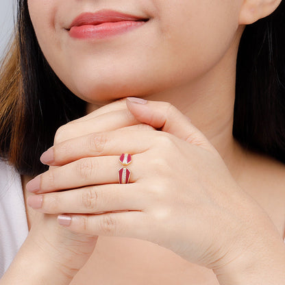 Golden St. Peter's Basilica Motif Ring