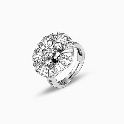 Anushka Sharma Silver Floral Grandeur Ring