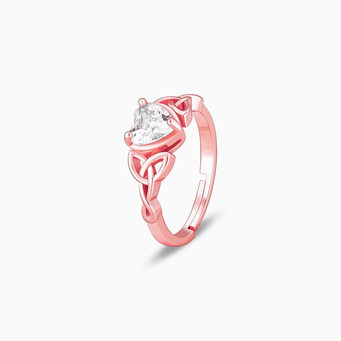 Rose Gold I Promise My Heart Ring