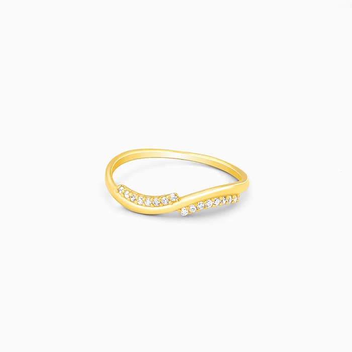 Golden Blissful Wave Ring
