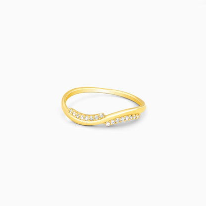 Golden Blissful Wave Ring