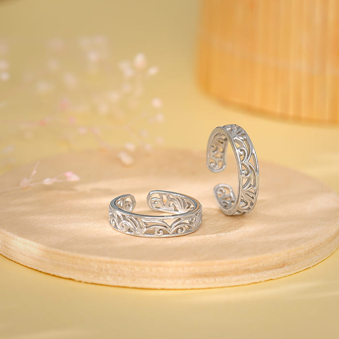 Silver Khoobsurat Toe Rings