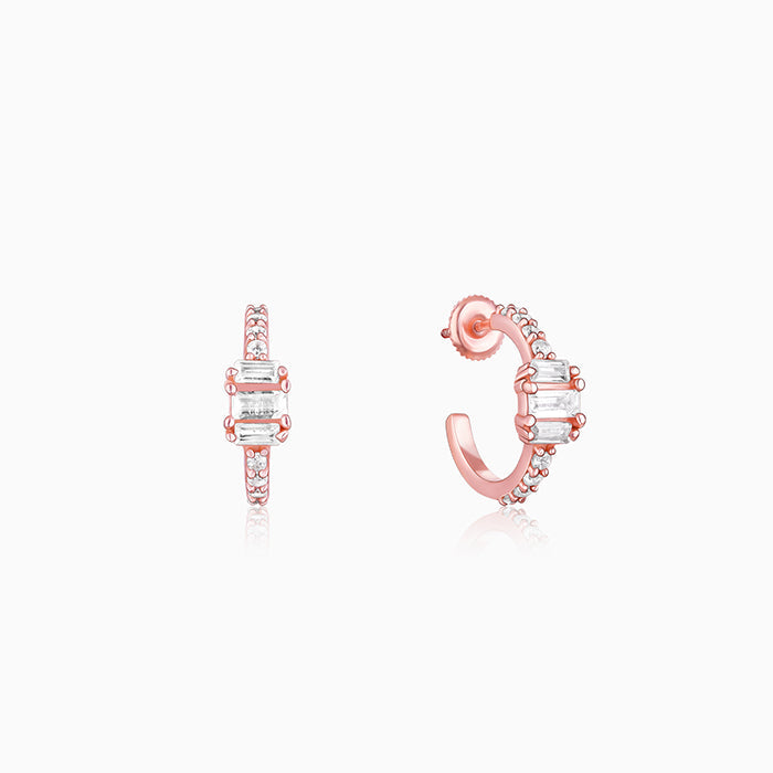 Rose Gold Be My Queen Earrings