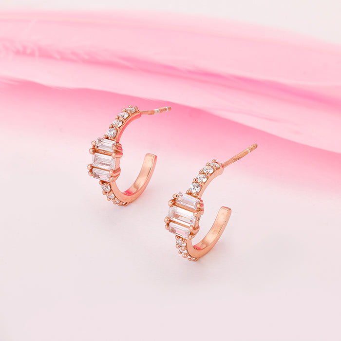 Rose Gold Be My Queen Earrings