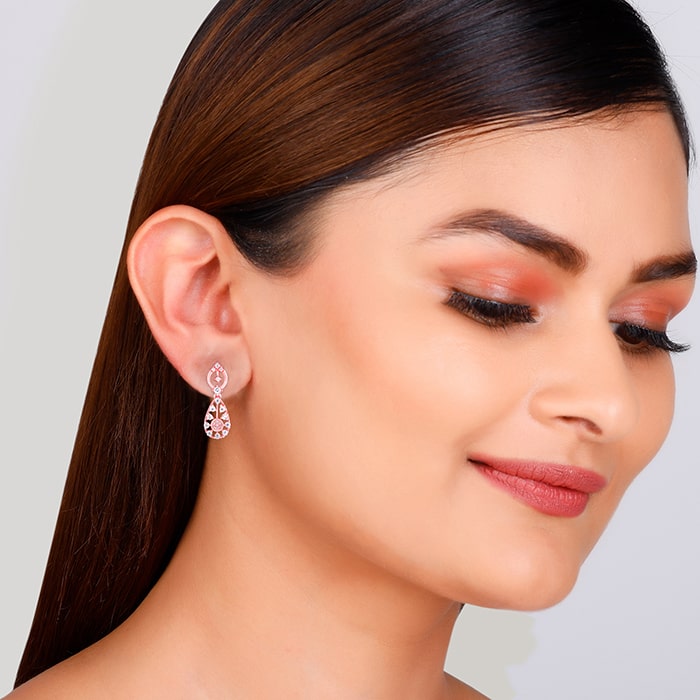 Rose Gold Radiance Earrings