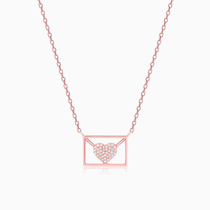 Rose Gold Love Letter Necklace