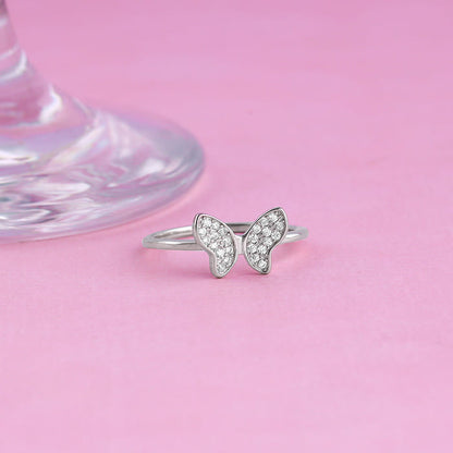 Silver Dione Butterfly Ring