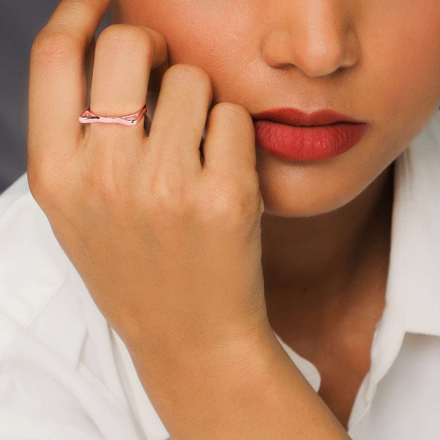 Rose Gold Kitty Ring