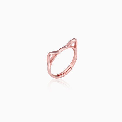 Rose Gold Kitty Ring